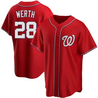 Jayson Werth player worn jersey patch baseball card (Washington Nationals) 2014 Topps Heritage Clubhouse Collection #CCRJW