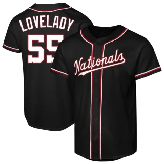 Replica Youth Richard Lovelady Washington Nationals Fashion Out Jersey - Black